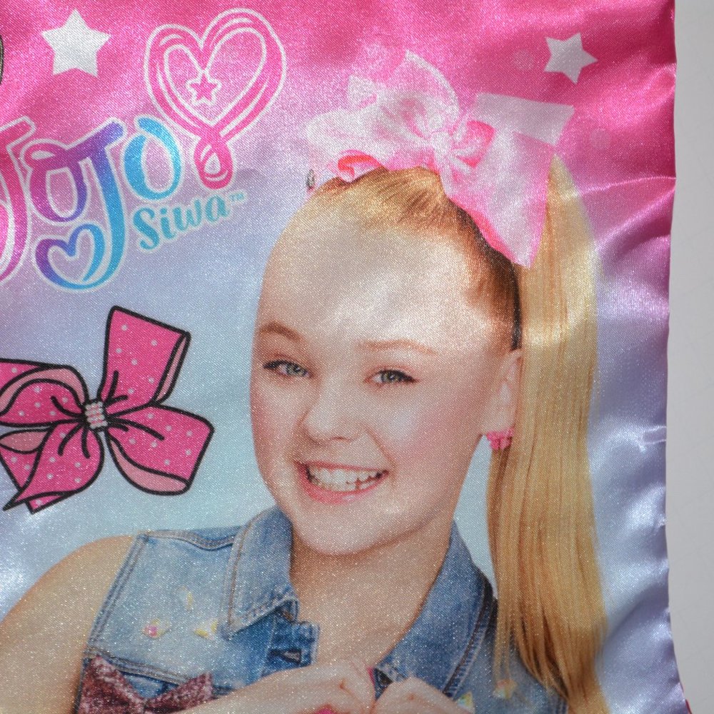 19" Jojo Siwa Pink Satin Character Graphic Christmas Stocking Embroidered Fleece - Picture 4 of 8